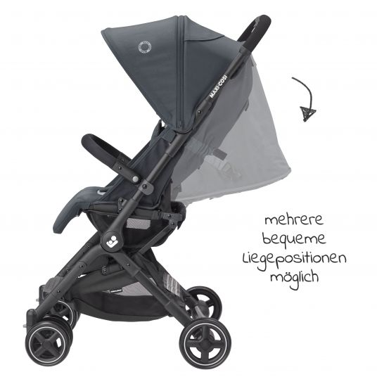 Maxi-Cosi Buggy & travel stroller Lara² with automatic folding, reclining position, up to 22 kg, only 6.3 kg - Essential Graphite