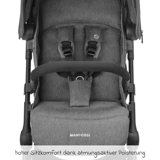 Maxi-Cosi Buggy & travel buggy Lara2 with automatic folding, reclining position, up to 22 kg, only 6.3 kg - Select Grey