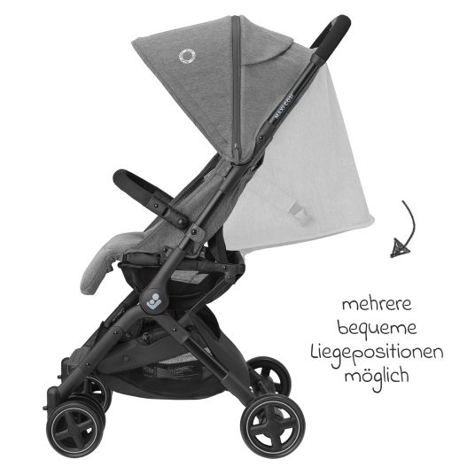 Maxi-Cosi Buggy & Reisebuggy Lara2 mit Automatik-Faltung, Liegeposition, bis 22 kg, nur 6,3 kg - Select Grey