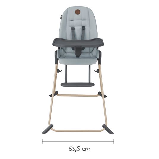 Maxi-Cosi Ava Beyond Eco Care high chair from birth - 3 years weighing only 6 kg with reclining position and tray - Grey