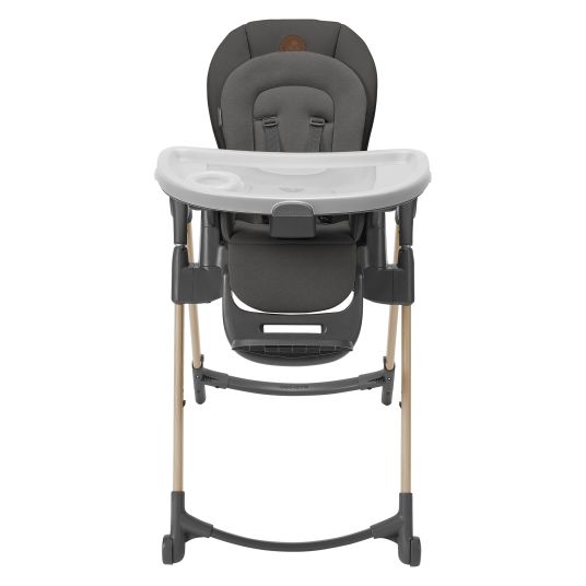 Maxi-Cosi Highchair Minla growing from birth - 14 years - Highchair, baby lounger with reclining function & tray - Beyound - Graphite Eco