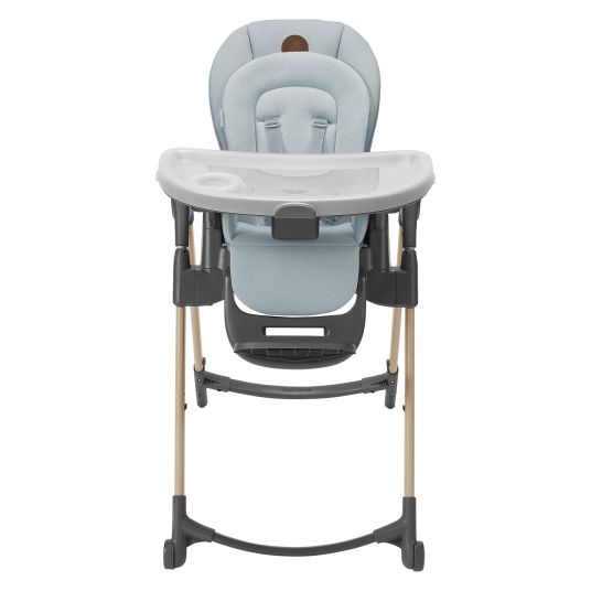 Maxi-Cosi Highchair Minla growing from birth - 14 years - high chair, baby lounger with reclining function & tray - Beyound - Grey Eco
