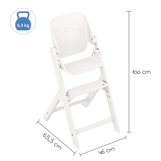 Maxi-Cosi Seggiolone Nesta da 3,5 anni - 99 anni durevole e sostenibile - Bianco