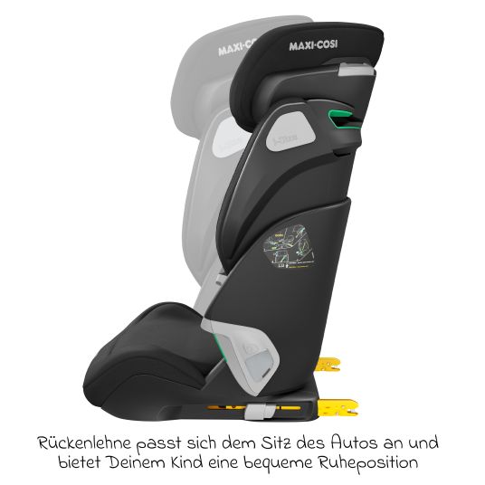 Maxi-Cosi Kindersitz Kore Pro i-Size 3,5 Jahre-12 Jahre (100 cm -150 cm) mit SPS Plus Aufprallschutz & Isofix - Authentic Black