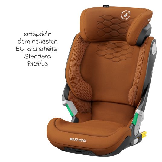 Maxi-Cosi Kindersitz Kore Pro i-Size 3,5 Jahre-12 Jahre (100 cm -150 cm) mit SPS Plus Aufprallschutz & Isofix - Authentic Cognac