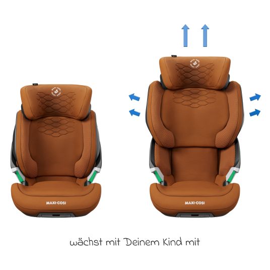 Maxi-Cosi Kindersitz Kore Pro i-Size 3,5 Jahre-12 Jahre (100 cm -150 cm) mit SPS Plus Aufprallschutz & Isofix - Authentic Cognac