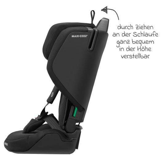 Maxi-Cosi Kindersitz Nomad Plus i-Size ab 15 Monate - 4 jahre (76 cm - 105 cm) (9-18 kg) klappbar, nur 4,26 kg leicht & Reisetasche - Authentic Black