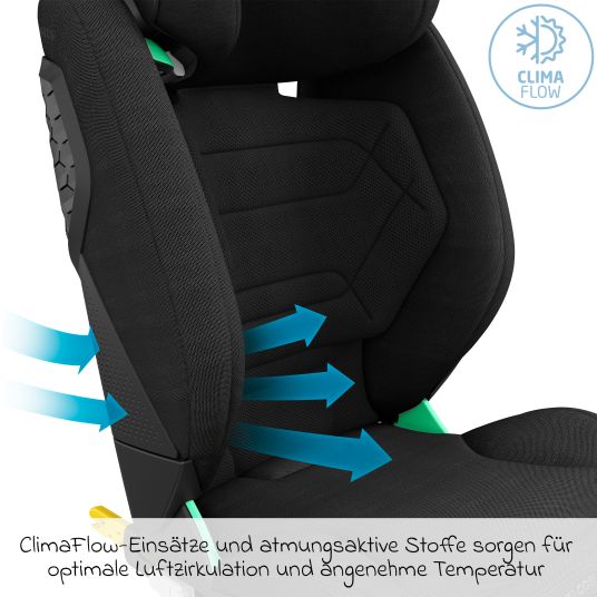 Maxi-Cosi Kindersitz RodiFix Pro2 i-Size ab 3,5 Jahre - 12 Jahre (100 cm-150 cm) (15-36 kg) mit G-Cell Seitenaufprallschutz & Isofix - Authentic Black