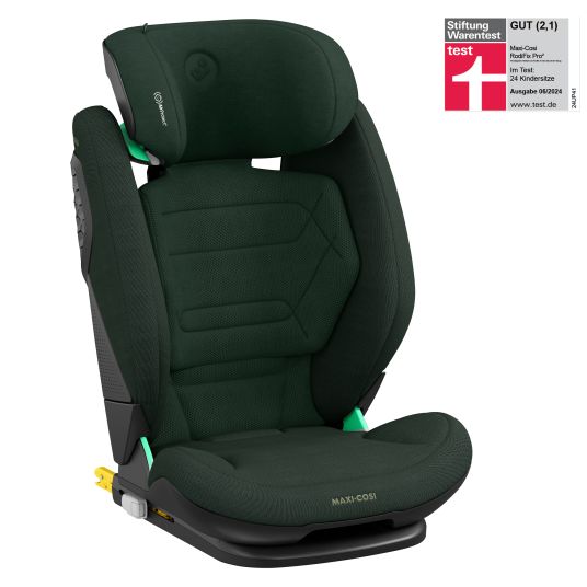 Maxi-Cosi Kindersitz RodiFix Pro2 i-Size ab 3,5 Jahre - 12 Jahre (100 cm-150 cm) (15-36 kg) mit G-Cell Seitenaufprallschutz & Isofix - Authentic Green