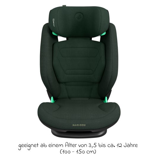 Maxi-Cosi Kindersitz RodiFix Pro2 i-Size ab 3,5 Jahre - 12 Jahre (100 cm-150 cm) (15-36 kg) mit G-Cell Seitenaufprallschutz & Isofix - Authentic Green