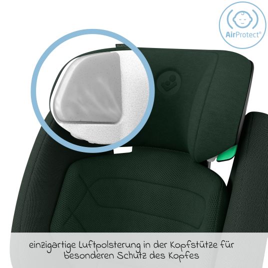 Maxi-Cosi Kindersitz RodiFix Pro2 i-Size ab 3,5 Jahre - 12 Jahre (100 cm-150 cm) (15-36 kg) mit G-Cell Seitenaufprallschutz & Isofix - Authentic Green