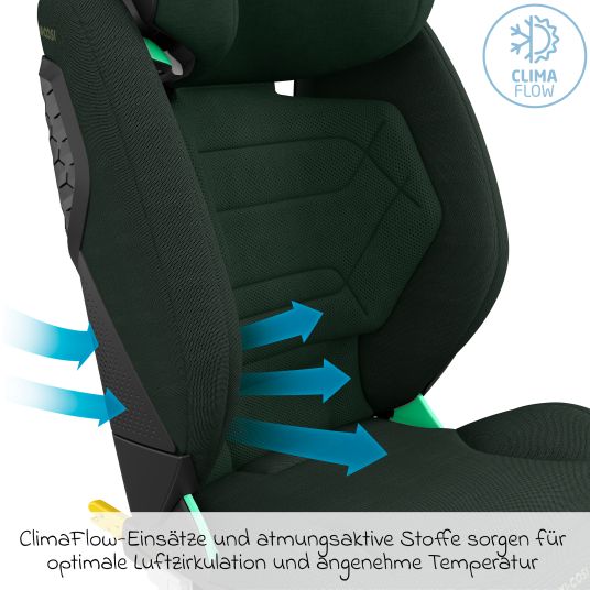 Maxi-Cosi Kindersitz RodiFix Pro2 i-Size ab 3,5 Jahre - 12 Jahre (100 cm-150 cm) (15-36 kg) mit G-Cell Seitenaufprallschutz & Isofix - Authentic Green