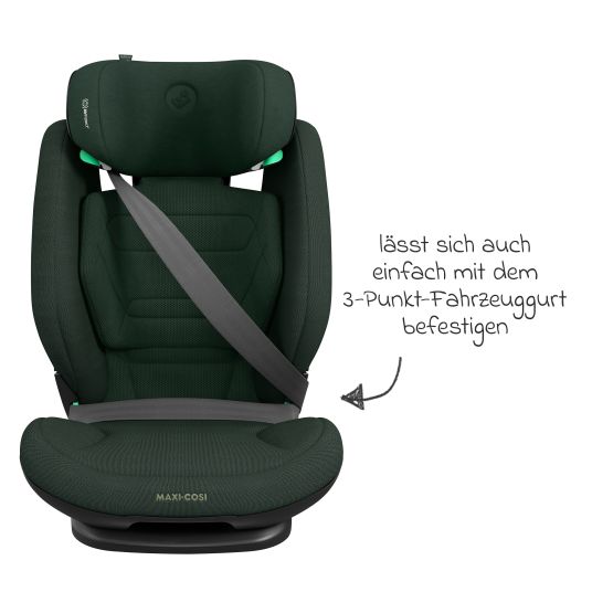 Maxi-Cosi Kindersitz RodiFix Pro2 i-Size ab 3,5 Jahre - 12 Jahre (100 cm-150 cm) (15-36 kg) mit G-Cell Seitenaufprallschutz & Isofix - Authentic Green