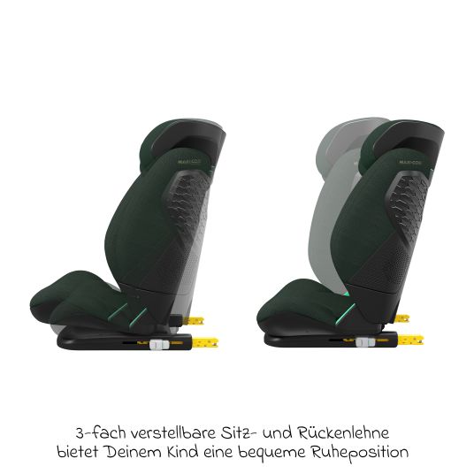 Maxi-Cosi Kindersitz RodiFix Pro2 i-Size ab 3,5 Jahre - 12 Jahre (100 cm-150 cm) (15-36 kg) mit G-Cell Seitenaufprallschutz & Isofix - Authentic Green