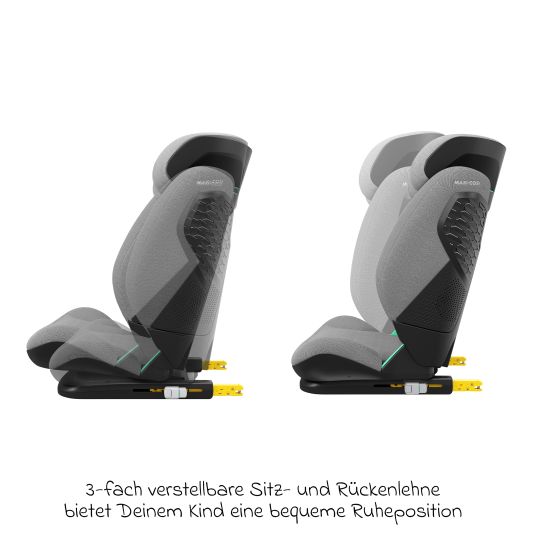 Maxi-Cosi Kindersitz RodiFix Pro2 i-Size ab 3,5 Jahre - 12 Jahre (100 cm-150 cm) (15-36 kg) mit G-Cell Seitenaufprallschutz & Isofix - Authentic Grey