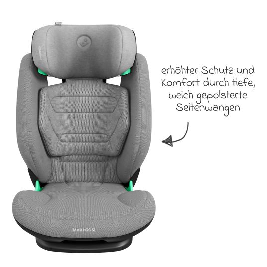 Maxi-Cosi Kindersitz RodiFix Pro2 i-Size ab 3,5 Jahre - 12 Jahre (100 cm-150 cm) (15-36 kg) mit G-Cell Seitenaufprallschutz & Isofix - Authentic Grey