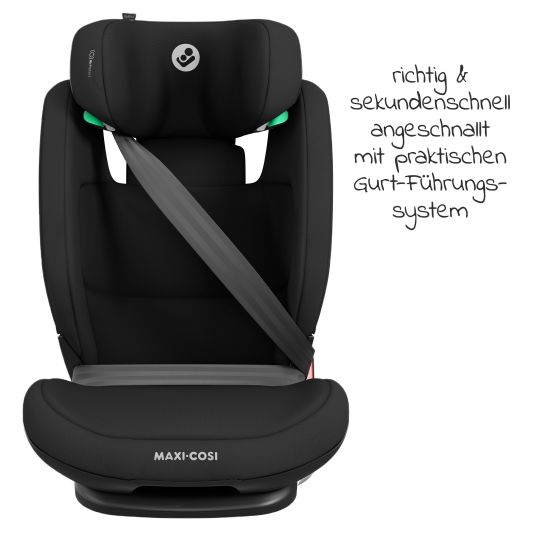Maxi-Cosi RodiFix S i-Size child car seat from 3.5 years - 12 years (100 cm-150 cm) (15-36 kg) with G-Cell side impact protection & Isofix - Basic Black