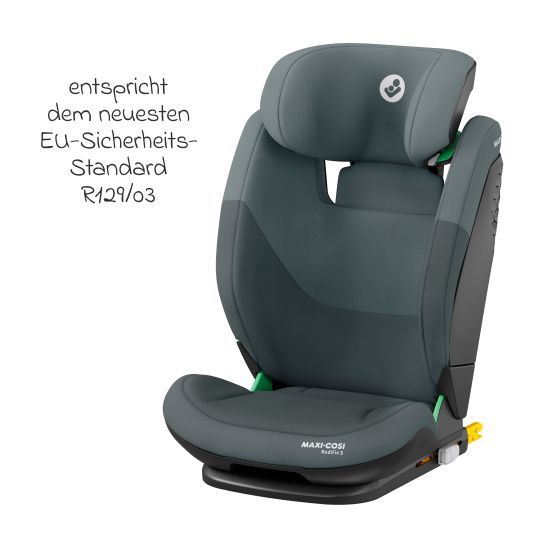 Maxi-Cosi Kindersitz RodiFix S i-Size ab 3,5 Jahre - 12 Jahre (100 cm - 150 cm) (15-36 kg) mit G-Cell Seitenaufprallschutz & Isofix - Tonal Graphite