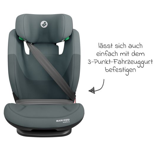 Maxi-Cosi Kindersitz RodiFix S i-Size ab 3,5 Jahre - 12 Jahre (100 cm - 150 cm) (15-36 kg) mit G-Cell Seitenaufprallschutz & Isofix - Tonal Graphite