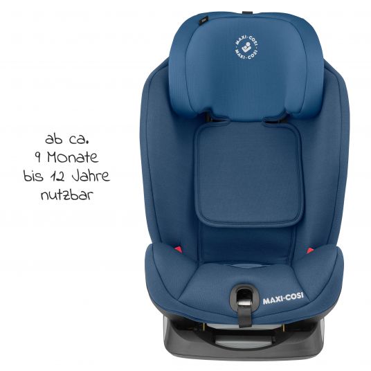 Maxi-Cosi Kindersitz Titan Gruppe 1/2/3 ab 9 Monate - 12 Jahre (9-36 kg) & Isofix - Basic Blue