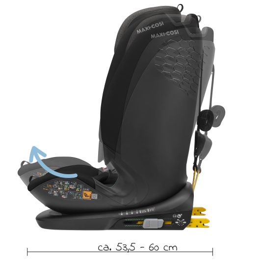 Maxi-Cosi Kindersitz Titan Plus i-Size ab 15 Monate - 12 Jahre (76 cm-150 cm) (9-36 kg) mit G-Cell Seitenaufprallschutz, Isofix & Top Tether - Authentic Black