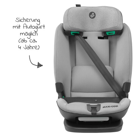Maxi-Cosi Kindersitz Titan Plus i-Size ab 15 Monate - 12 Jahre (76 cm-150 cm) (9-36 kg) mit G-Cell Seitenaufprallschutz, Isofix & Top Tether - Authentic Grey
