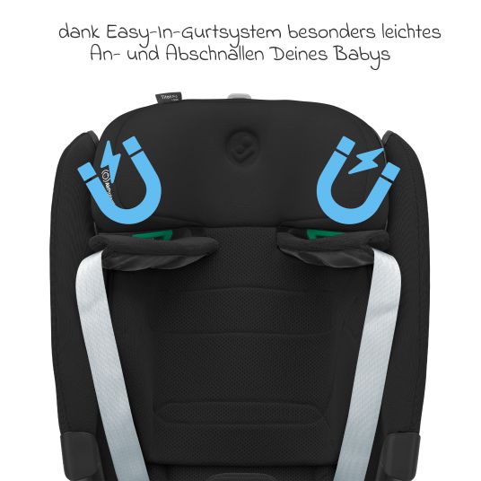 Maxi-Cosi Kindersitz Titan Pro2 i-Size ab 15 Monate - 12 Jahre (76 cm-150 cm) (9-36 kg) mit G-Cell Seitenaufprallschutz, Isofix & Top Tether - Authentic Black