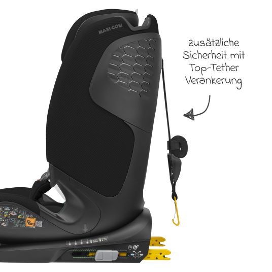 Maxi-Cosi Kindersitz Titan Pro2 i-Size ab 15 Monate - 12 Jahre (76 cm-150 cm) (9-36 kg) mit G-Cell Seitenaufprallschutz, Isofix & Top Tether - Authentic Black