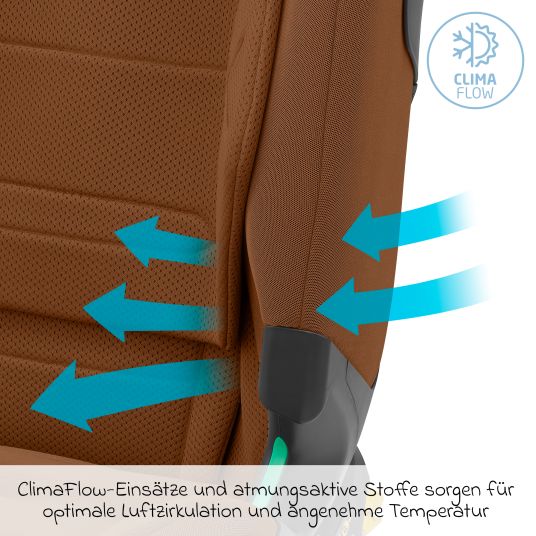 Maxi-Cosi Kindersitz Titan Pro2 i-Size ab 15 Monate - 12 Jahre (76 cm-150 cm) (9-36 kg) mit G-Cell Seitenaufprallschutz, Isofix & Top Tether - Authentic Cognac