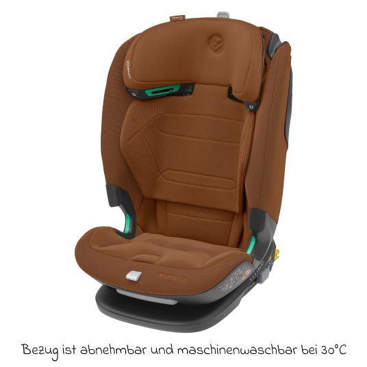 Maxi-Cosi Kindersitz Titan Pro2 i-Size ab 15 Monate - 12 Jahre (76 cm-150 cm) (9-36 kg) mit G-Cell Seitenaufprallschutz, Isofix & Top Tether - Authentic Cognac