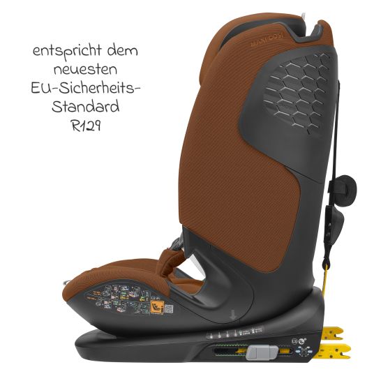 Maxi-Cosi Kindersitz Titan Pro2 i-Size ab 15 Monate - 12 Jahre (76 cm-150 cm) (9-36 kg) mit G-Cell Seitenaufprallschutz, Isofix & Top Tether - Authentic Cognac