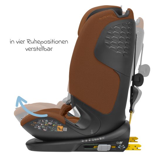 Maxi-Cosi Kindersitz Titan Pro2 i-Size ab 15 Monate - 12 Jahre (76 cm-150 cm) (9-36 kg) mit G-Cell Seitenaufprallschutz, Isofix & Top Tether - Authentic Cognac