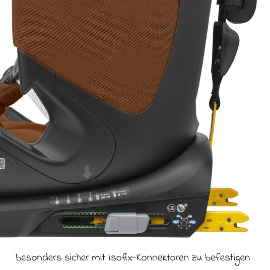 Maxi-Cosi Kindersitz Titan Pro2 i-Size ab 15 Monate - 12 Jahre (76 cm-150 cm) (9-36 kg) mit G-Cell Seitenaufprallschutz, Isofix & Top Tether - Authentic Cognac