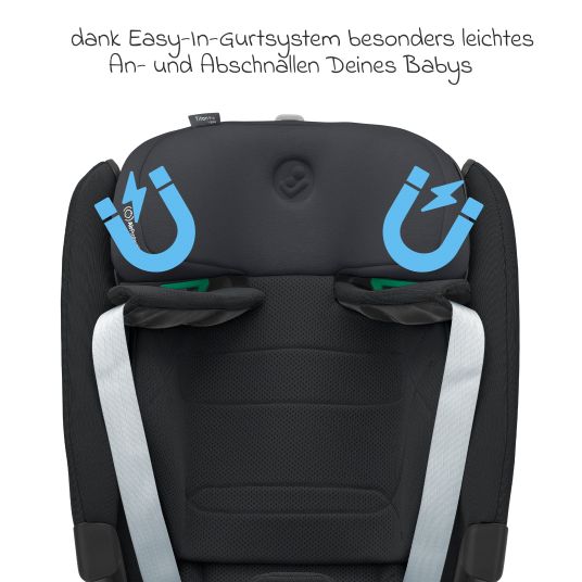 Maxi-Cosi Kindersitz Titan Pro2 i-Size ab 15 Monate - 12 Jahre (76 cm-150 cm) (9-36 kg) mit G-Cell Seitenaufprallschutz, Isofix & Top Tether - Authentic Graphite