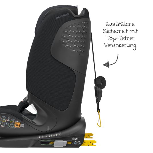 Maxi-Cosi Kindersitz Titan Pro2 i-Size ab 15 Monate - 12 Jahre (76 cm-150 cm) (9-36 kg) mit G-Cell Seitenaufprallschutz, Isofix & Top Tether - Authentic Graphite