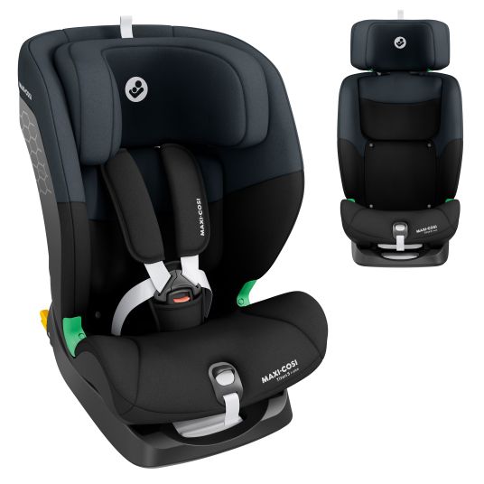 Maxi-Cosi Kindersitz Titan S i-Size ab 15 Monate - 12 Jahre (76 cm - 150 cm) mit G-Cell Seitenaufpralltechnologie mit Isofix & Top Tether - Tonal Black