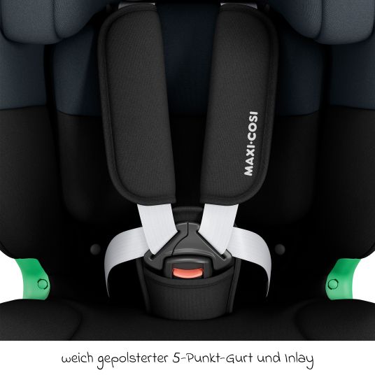 Maxi-Cosi Titan s i-Size child car seat from 15 months - 12 years (76 cm - 150 cm) with G-Cell side impact technology with Isofix & Top Tether - Tonal Black