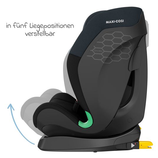 Maxi-Cosi Seggiolino auto Titan s i-Size da 15 mesi a 12 anni (76 cm - 150 cm) con tecnologia G-Cell a impatto laterale con Isofix e Top Tether - Nero Tonale