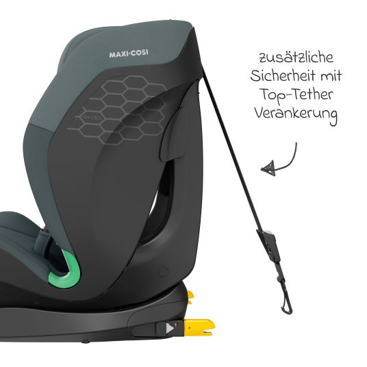 Maxi-Cosi Kindersitz Titan s i-Size ab 15 Monate - 12 Jahre (76 cm - 150 cm) mit G-Cell Seitenaufpralltechnologie mit Isofix & Top Tether - Tonal Graphite