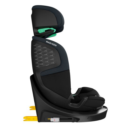 Maxi-Cosi Seggiolino Reboarder Emerald S i-Size girevole dalla nascita fino a 12 anni (40 cm - 150 cm) con tecnologia G-Cell per impatti laterali e base Isofix - Nero Tonale