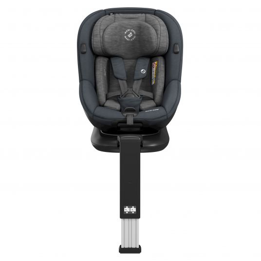 Maxi-Cosi Reboarder-Kindersitz Mica i-Size 360° drehbar ab Geburt-4 Jahre (40-105 cm) Isofix-Basis - Authentic Graphite
