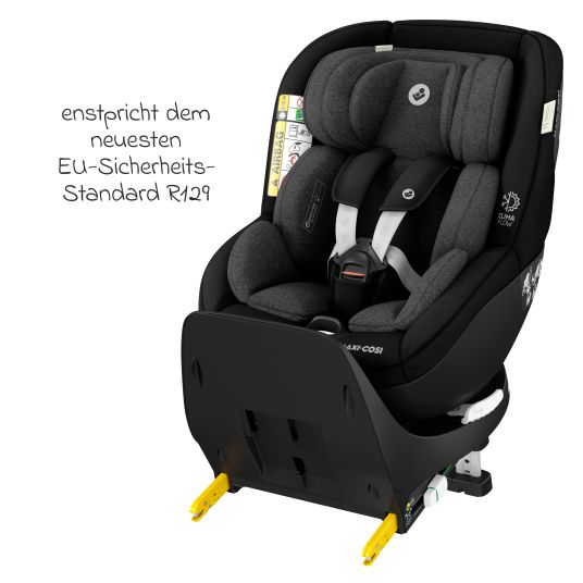 Maxi-Cosi Reboarder-Kindersitz Mica Pro Eco i-Size drehbar ab 0 Monate - 4 Jahre (40 cm - 105 cm) mit Isofix-Basis - Authentic Black