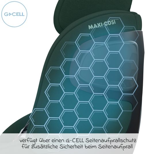 Maxi-Cosi Reboarder child seat Pearl 360 from 3 months - 4 years (61 cm - 105 cm) 0-17.4 kg swivel with G-Cell side impact protection - Authentic Green