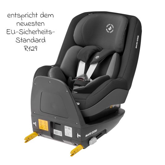 Maxi-Cosi Reboarder child seat Pearl Pro 2 i-Size from 6 months - 4 years (67 cm - 105 cm) incl. FamilyFix 3 i-Size base & protective pad - Authentic Black