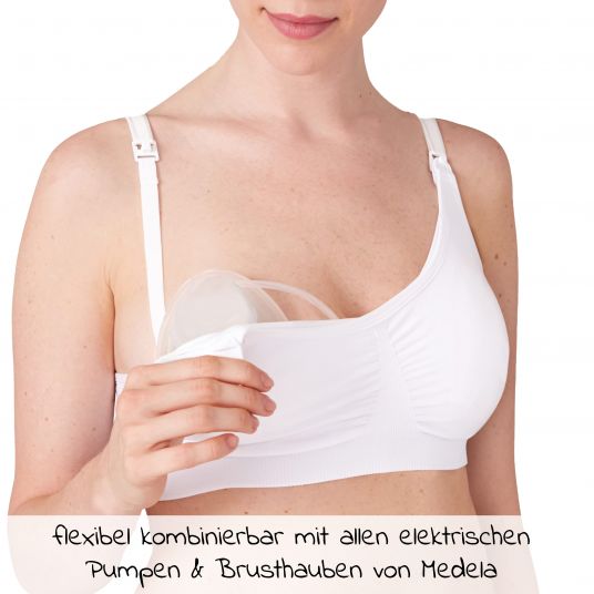 Medela 3-in-1 nursing and pumping bra - White - Size XL
