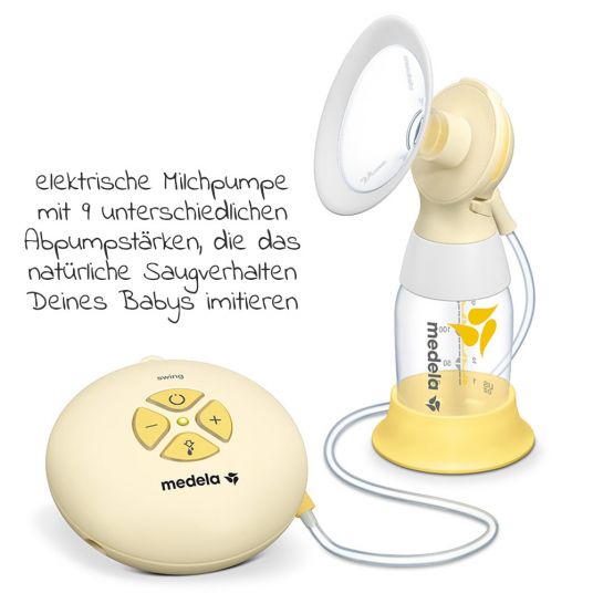 Medela 7-tlg. Stillset StillzeitZauber - elektrische Milchpumpe Swing Flex + Flaschen-Set + Flaschenbürste