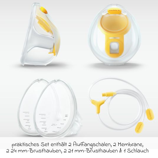 Medela Set per tiralatte doppio a mani libere per i tiralatte doppi elettrici Swing Maxi e Freestyle