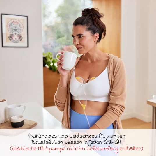 Medela Doppelpumpset Hands-free für elektrische Doppel-Milchpumpen Swing Maxi & Freestyle