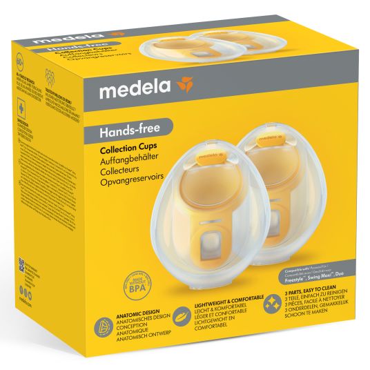 Medela Set per tiralatte doppio a mani libere per i tiralatte doppi elettrici Swing Maxi e Freestyle