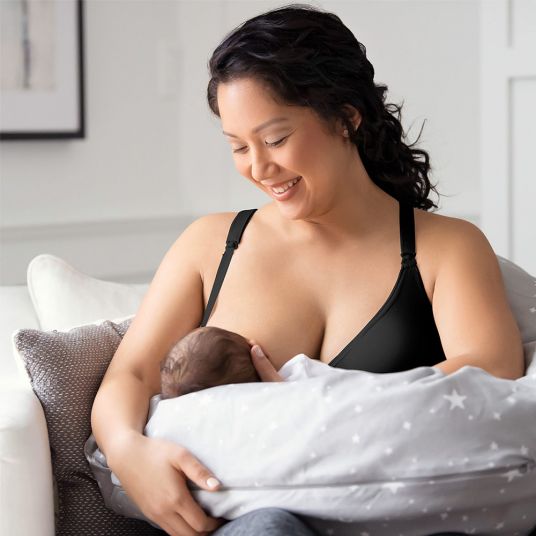 Medela Comfort top for pregnancy and breastfeeding - Black - Size XL